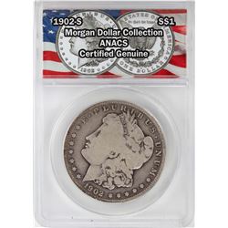 1902-S $1 Morgan Silver Dollar Coin ANACS Certified Genuine