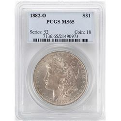 1882-O $1 Morgan Silver Dollar Coin PCGS MS65