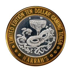 .999 Fine Silver Harrah's Casino Las Vegas, Nevada $10 Limited Edition Gaming Token