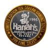 Image 2 : .999 Fine Silver Harrah's Casino Las Vegas, Nevada $10 Limited Edition Gaming Token