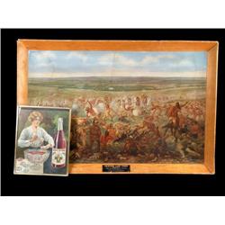 1 lot of 2 sign;   Custers' Last Stand & Red Wing Grape