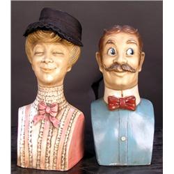 Pair of Display "Bust" heads
