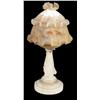 Image 1 : Alabaster lamp    works, needs some repairs