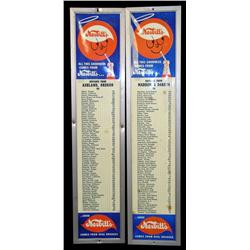 Lot of 2;  Nesbitts Orange 50's mileage signs