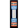 Image 1 : Ex-Lax  4 color porcelain  thermometer (36 x 8")