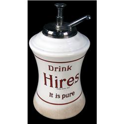 Original "Hires" syrup dispenser