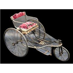 Early  childs' velocipede (3 wheeled) pull buggy