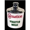 Image 1 : Carnation Malted Milk Glass Container