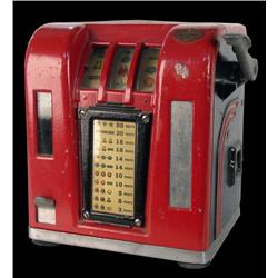 "Red Zepher" 5 cent trade stimulator   c/ 1938  w/ keys