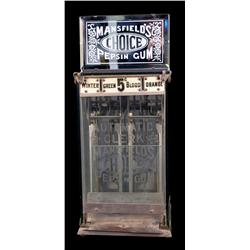 The "Mansfield"  Automatic Clerk  5 cent Gum Vendor