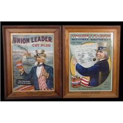 Pair of Large Union Leader Uncle Sam Tobbaco Posters