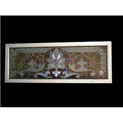 Stained Glass panel with jewels