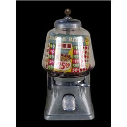 25 cent  "Bars / Bells" Gumball Machine