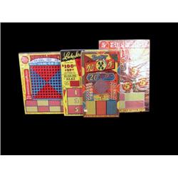 Lot of 4 Punchboards