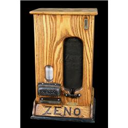 "Zeno"  wooden - gum dispenser- Coin-Op