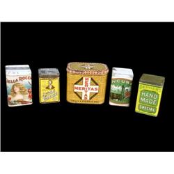 Lot of 5 Cigar tins ;