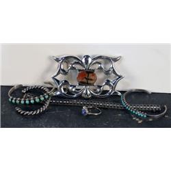 6 Misc.Pcs. Navajo jewelry  items;