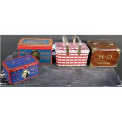 Lot of 4 Tobacco lunch boxes;