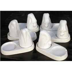 Lot of 6 Bottoms-Up trays and cups