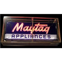 New in Crate  Antique "Maytag" neon sign