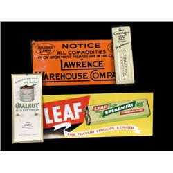 Lot of 4 adv items: Copenhagen thermometer, etc