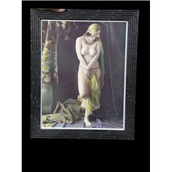 Framed print of a Nude Harem Girl
