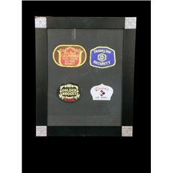 Framed collection of Las Vegas Casino Security Patches