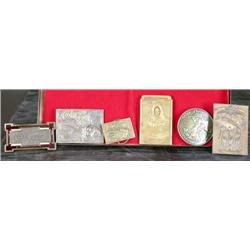 Lot of 6  brass Coca-Cola belt buckles   Nudes