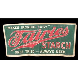 "Fairies Starch"  cloth sign