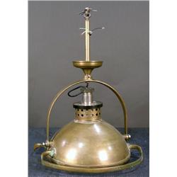 Large  Brass Medical Light with swivel bracket