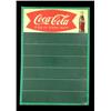 Image 1 : Coca-Cola  tin litho menu board  28 x 19 1/2 "
