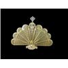 Image 1 : Victorian  solid brass  folding fan fireplace screen