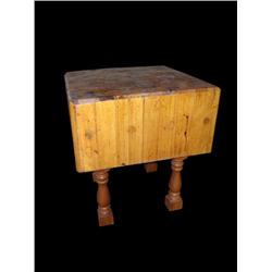 Large old chopping block