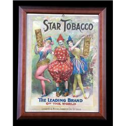 Star Tobacco Cardboard Ad dated 1894