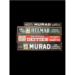 Lot of 4  Colorful  Cigarette embossed paper lithos