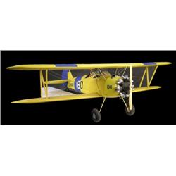 Large Model Airplane - Bi-Plane   yellow