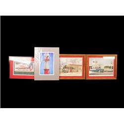 Lot of 4 signed  Artists' prints