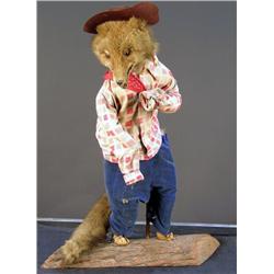 "Charlie the Chicken Thief"  Stuffed Fox with Chicken