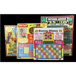 Lot of 4 Punchboards
