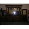Image 1 : Solid Oak Saloon Back-Bar  with lights