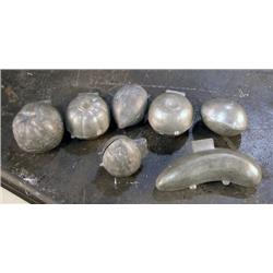 Lot of Fruit shaped  Antique Ice Cream Molds