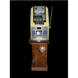 Mills  5 cent  Hi-Top slot on stand   circa 1946