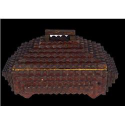 Tramp-Art  lidded box