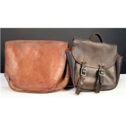 Lot of 2  Leather U.S. Mail  Saddle bags