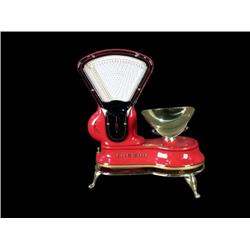 Restored "Toledo" Candy Scale   Red & Brass