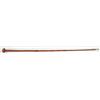 Image 1 : Ranchers'  leather wrapped Spring Cane w Rosette on top