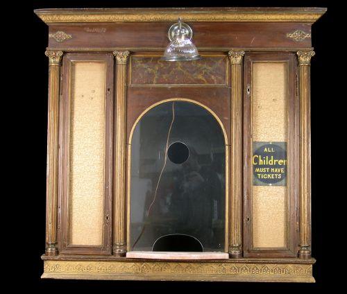Wooden Theatre Ticket Window w/ glass