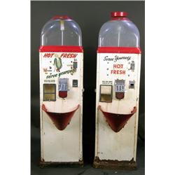 Lot of 2  Popcorn Vending Machines   "Pop Corn Sez"