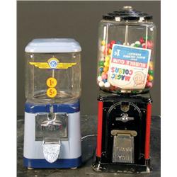 Lot of 2 Gum Machines:
