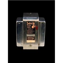 Swami  napkin holder -  chrome box  w/ fortunes